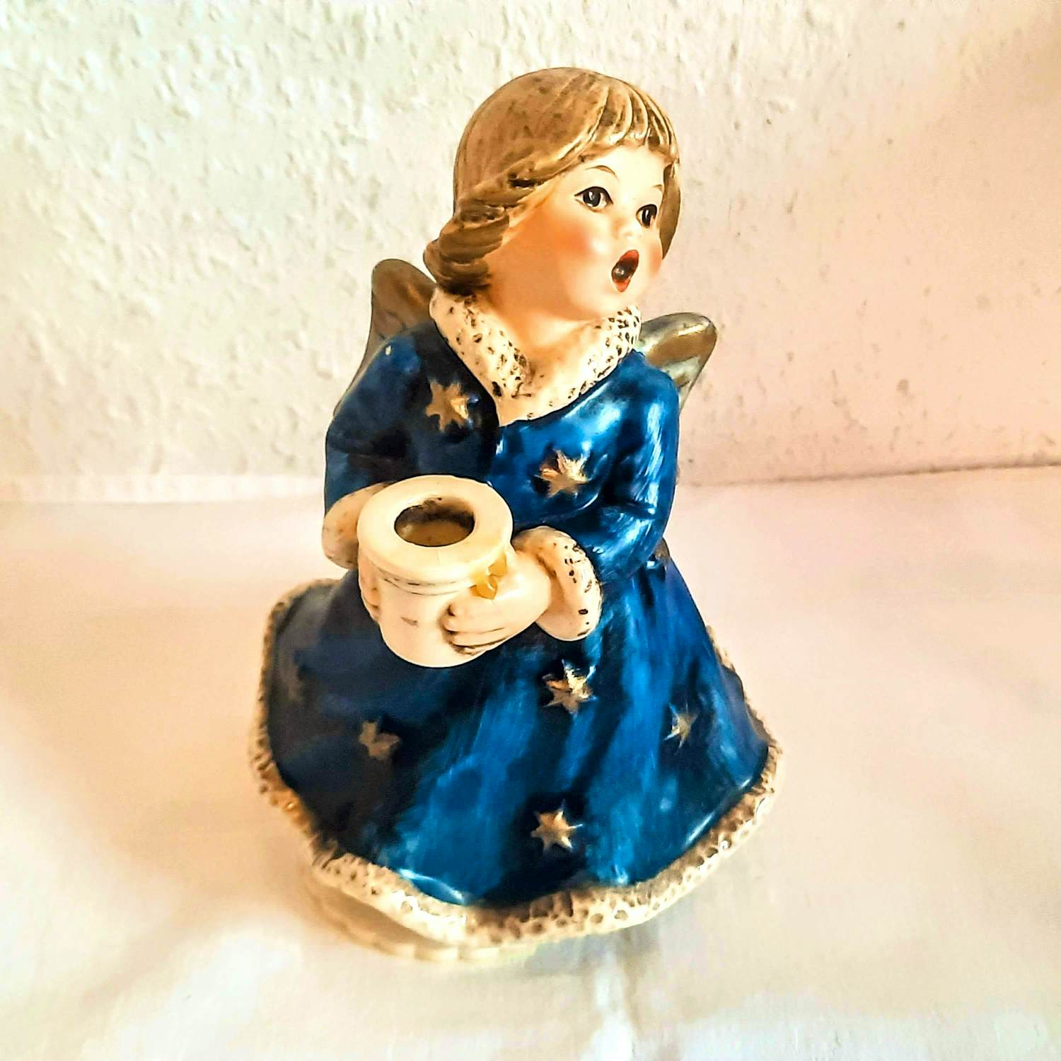 Porzellanfabrik W. Goebel - Engel Figur Keramik Spieluhr HX328 von 1965 spielt Stille Nacht Höhe 17 cm kopen? Bied vanaf 70!