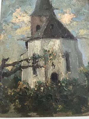 Johannes Elsinga - witte kerkje Neerbosch (1942) kopen? Bied vanaf 379!