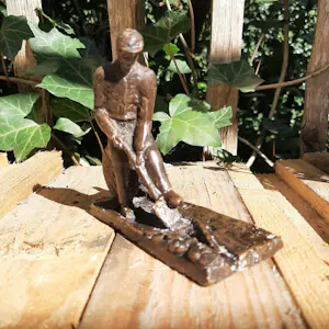 Jaap Hartman - Bronzen beeld, de kabellegger kopen? Bied vanaf 50!