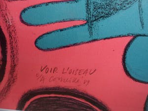 Corneille - Litho. Titel, Voir L' Oiseau. (groot) kopen? Bied vanaf 325!