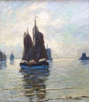 AcheterCarl Wilhelm Mosblech - Marine met zeilboten.? Enchérissez de 267!