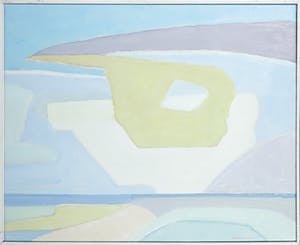 Paul Overhaus - Olieverf op doek, Gele wolk - Ingelijst kopen? Bied vanaf 80!