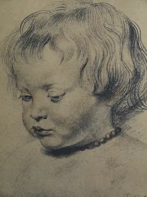 Peter Paul Rubens - Ingelijste prent, “Portret van zijn zoon Nicolas” kopen? Bied vanaf 1!