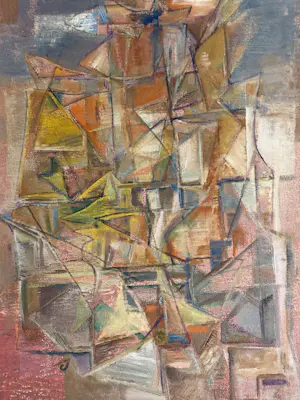 Silvin Bronkart - Seltene abstrakte Komposition aus dem Jahr 1953 kopen? Bied vanaf 550!