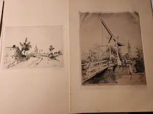 Jan Poortenaar - Holland, Tweede Reeks, Zes Etsen Ter Gelegenheid Van Het Bevrijdingsjaar 1945 kaufen? Bieten Sie von 50!