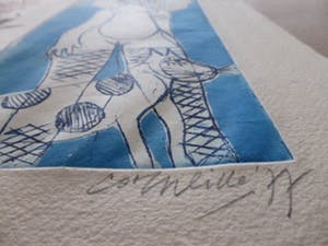 Corneille - Ets aquatint getiteld en e.a kopen? Bied vanaf 200!