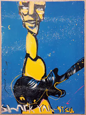Herman Brood - De gitarist, zeefdruk (gratis verzending!) kopen? Bied vanaf 350!