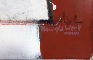 Ron van der Werf - Gemengde techniek op linnen, Zonder titel (met ophangsysteem) kopen? Bied vanaf 200!