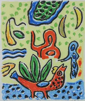 Keimpe Kootstra - Zeefdruk, Z.T. - Ingelijst kopen? Bied vanaf 50!