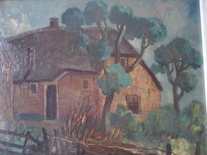 Willem Klijn - Olieverf op doek. "Boerderij te Winterswijk". kopen? Bied vanaf 60!