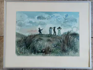 Lou ten Bosch - L' Ardeche, kinderen met vlieger. kopen? Bied vanaf 75!