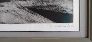 Piet Koenen - geometrisch werk in zeer lage oplagen, twee stuks, fraai ingelijst kopen? Bied vanaf 45!