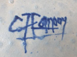 Chris Lanooy - Groot wandbord of schotel met zeer fraai glazuur kopen? Bied vanaf 110!