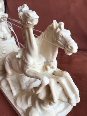 Amilcare Santini - Romeinse strijdwagen, gesigneerd kopen? Bied vanaf 1!