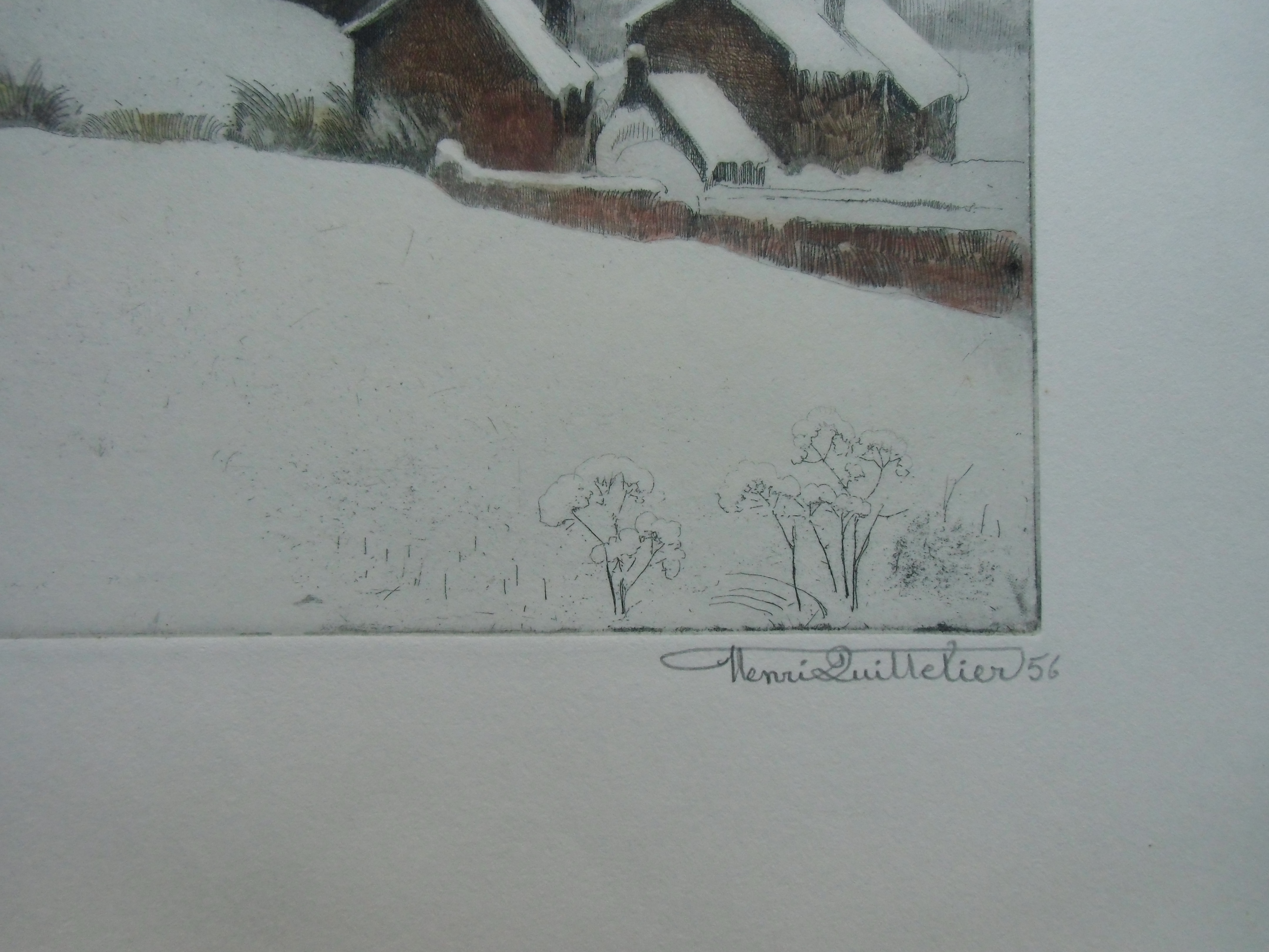 Henri Quittelier - LE DUR HIVER /// KLEURETS VAN HENRI QUITTELIER verkocht voor € 40!