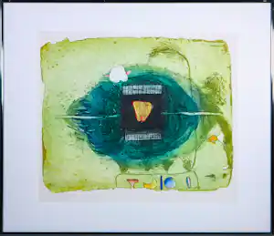 Buy Michel van Overbeeke - Kleurets op papier, Love game II - Ingelijst? Bid from 70!