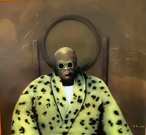 Buy Onbekend - Donkere man in panterjas? Bid from 250!