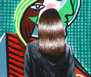 Gerard Boersma - Tête De Femme (Vrouw kijkend naar schilderij van Picasso) kopen? Bied vanaf 75!