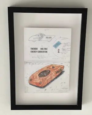 Panamarenko - Uitnodiging “thermo voltaic energy converter” kopen? Bied vanaf 295!