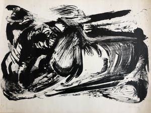 Wessel Couzijn - Pavof zwart wit lithografie kopen? Bied vanaf 60!