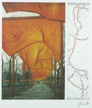 Christo - Offset, The Gates - Ingelijst kopen? Bied vanaf 1!