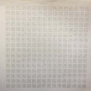 Bernard Ruygrok - wit/lichtgrijs/donkergrijs/zwart + combinaties in vierkant verkocht voor € 70!
