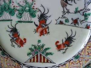 Curiosa - Bord Hanen - Porselein - China kopen? Bied vanaf 1!