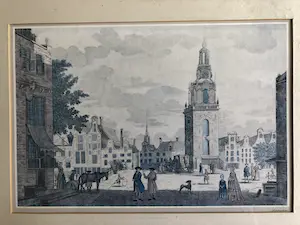 Willem Writs - Vue de la Tour de Jean Roon à Amsterdam du Cote du Cingle kopen? Bied vanaf 1!