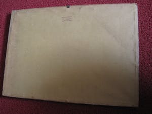 Niet of onleesbaar gesigneerd - Verstilde Hout/Linosnede met Hokusai voorstelling van boom in landschap kopen? Bied vanaf 10!