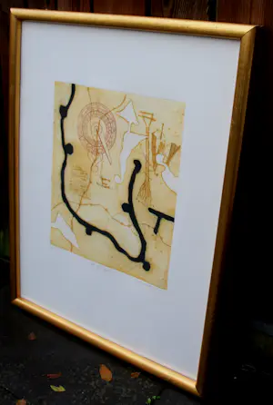 Richard Texier - Ingelijste ets: le 3ème jour kopen? Bied vanaf 99!