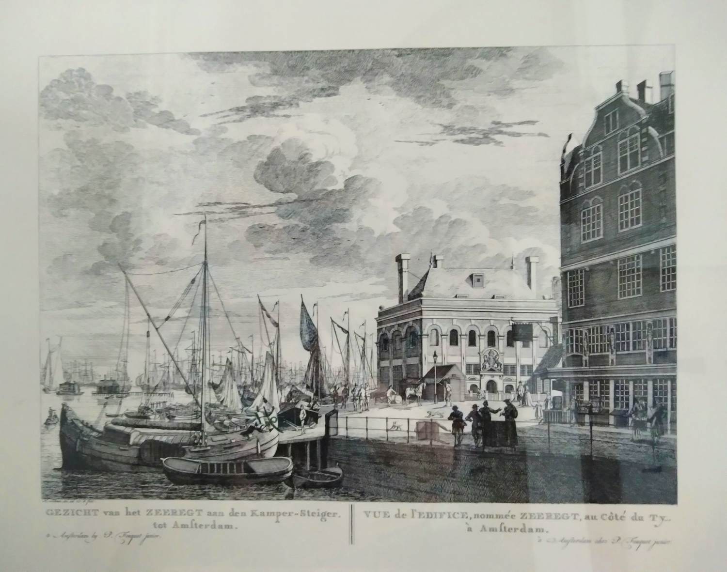 Niet of onleesbaar gesigneerd - Zee-regt Kampersteiger Amsterdam, P. Fouquet, 1783 kopen? Bied vanaf 1!