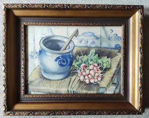 Marguerite Hynckes - Zahn - Stilleven met Keulse pot en radijs kopen? Bied vanaf 75!