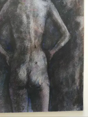 Jan van der Veer - Naakt. Staande vrouw. kopen? Bied vanaf 49!