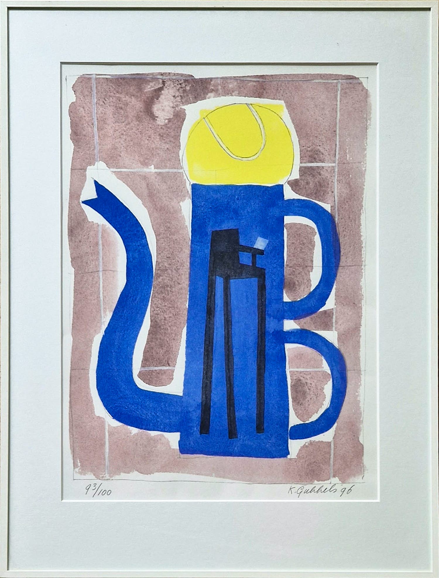 Klaas Gubbels - Zeefdruk: 'Koffiekan' verkocht voor € 365!