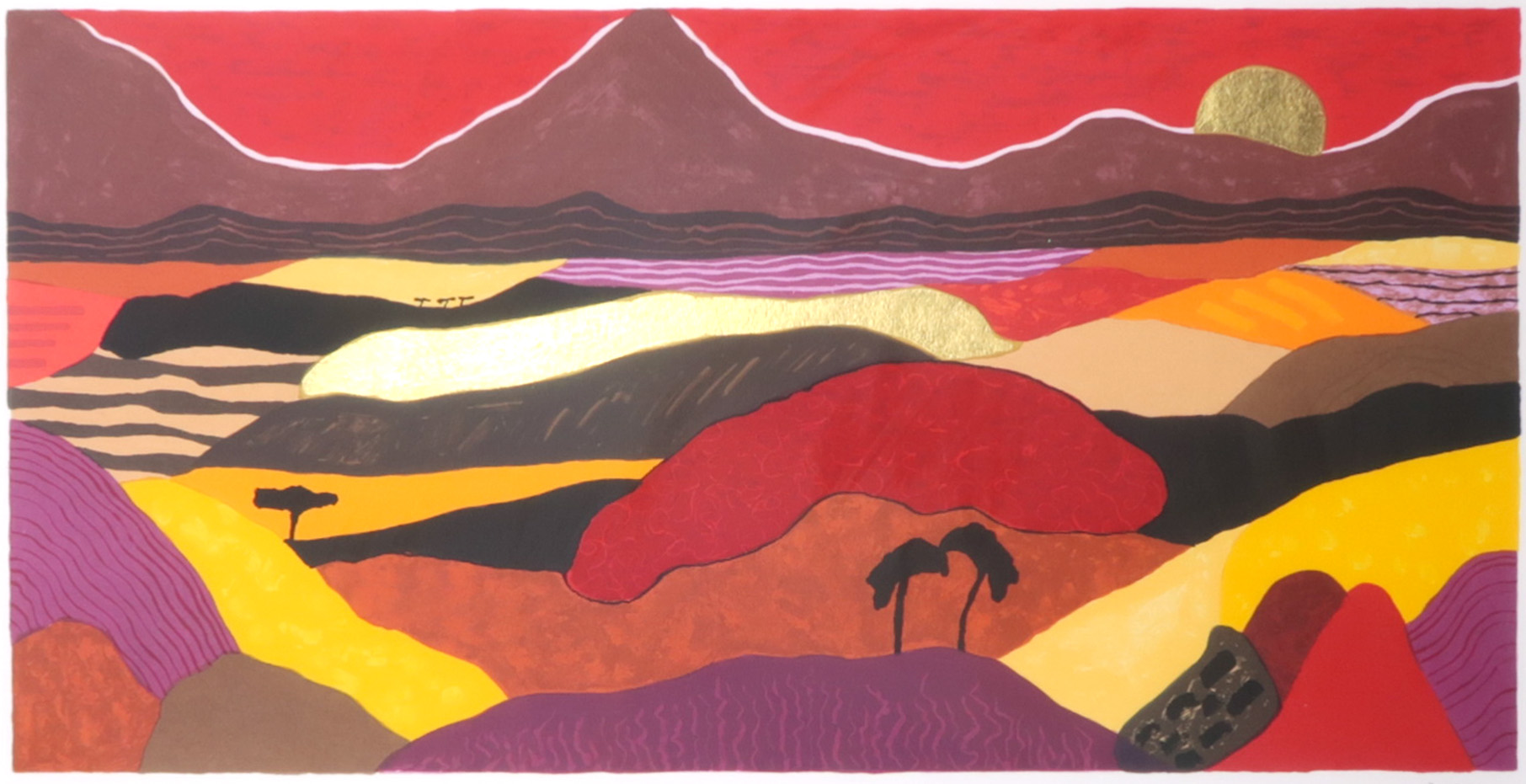 Ronald Boonacker - Zeefdruk, Tanzania I - Ingelijst kopen? Bied vanaf 70!