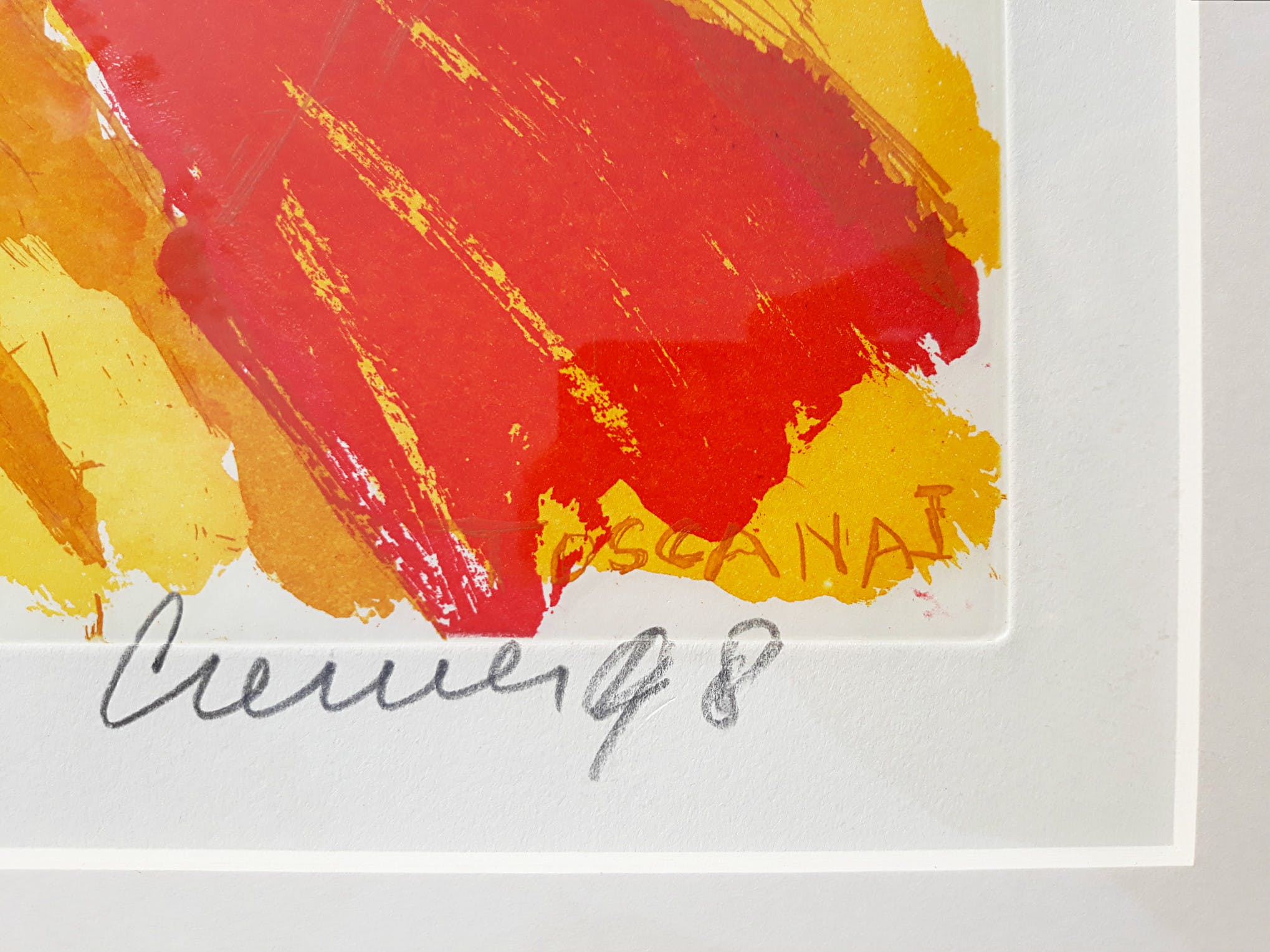 Jan Cremer - Toscana I, aquatint ets (mooi ingelijst, groot) kopen? Bied vanaf 395!