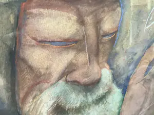 Nikolaas Eekman - Portret van oude man met witte baard en hoofdkapje. kopen? Bied vanaf 4000!