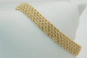 Acheter27 - Sierlijke 18 Krt geel-gouden dames armband - fantasie schakel - ZGAN? Enchérissez de 410!