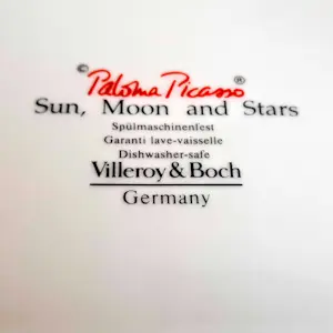 Paloma Picasso - 2 Aschenbecher Porzellan Sun Moon and Stars für Villeroy & Boch kopen? Bied vanaf 100!