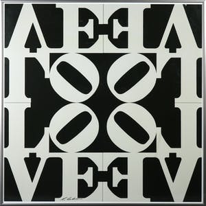 Robert Indiana - Gesigneerde druk, Love - Ingelijst kopen? Bied vanaf 1!
