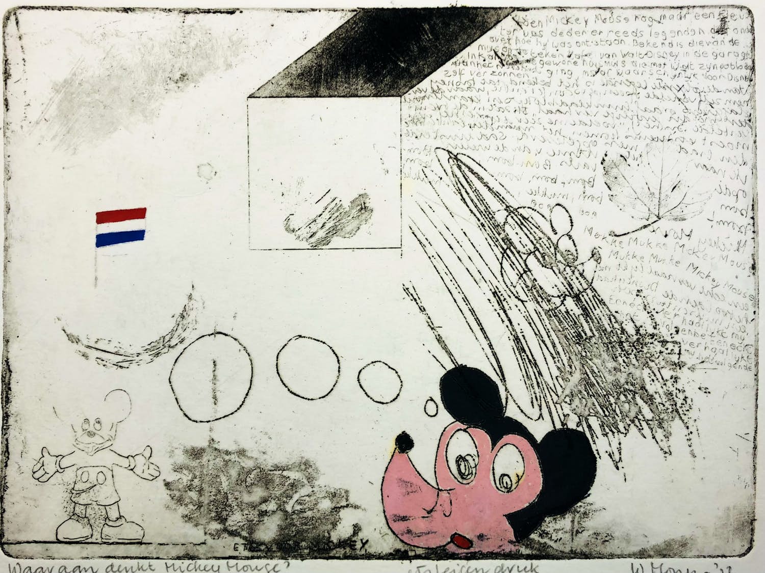 Wytze Monna - Waaraan denkt Mickey Mouse? verkocht voor € 45!