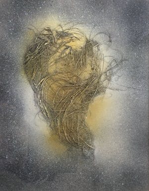 Truus Nienhuis - z.t. | unieke collage/assemblage - ingelijst kopen? Bied vanaf 85!