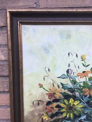 Niet of onleesbaar gesigneerd - Pot met bloemen kopen? Bied vanaf 1!