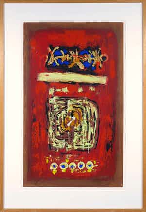 Hans Vanhorck - Labyrinth - Ingelijst verkocht voor € 75!