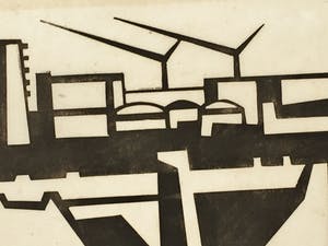 Juul Neumann - Tuinstad (linosnede) kopen? Bied vanaf 30!