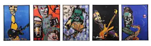 Herman Brood - De band, complete serie van vijf zeefdrukken kaufen? Bieten Sie von 1500!