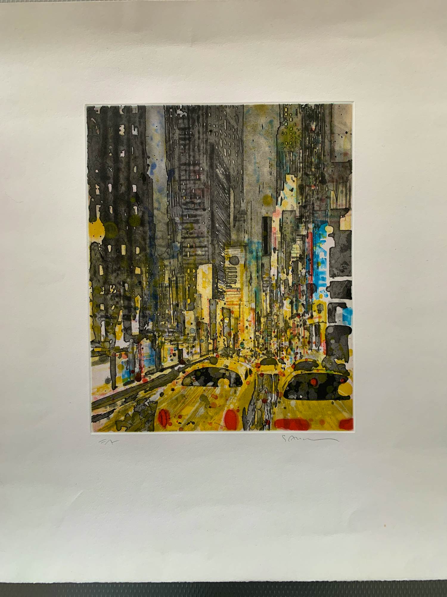 Gottfried Salzmann - New York Taxi's - litho kopen? Bied vanaf 100!