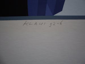 Hans Klaui - Mooi geometrische zeefdruk van Hans Klaui, kopen? Bied vanaf 50!