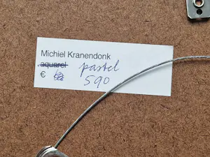 Michiel Kranendonk - 2012 - pastel op karton - vissers bij vallen van de avond - gesigneerd kopen? Bied vanaf 74!