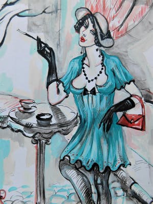 Natia Antadze - " Dame in Caffè " kopen? Bied vanaf 1!